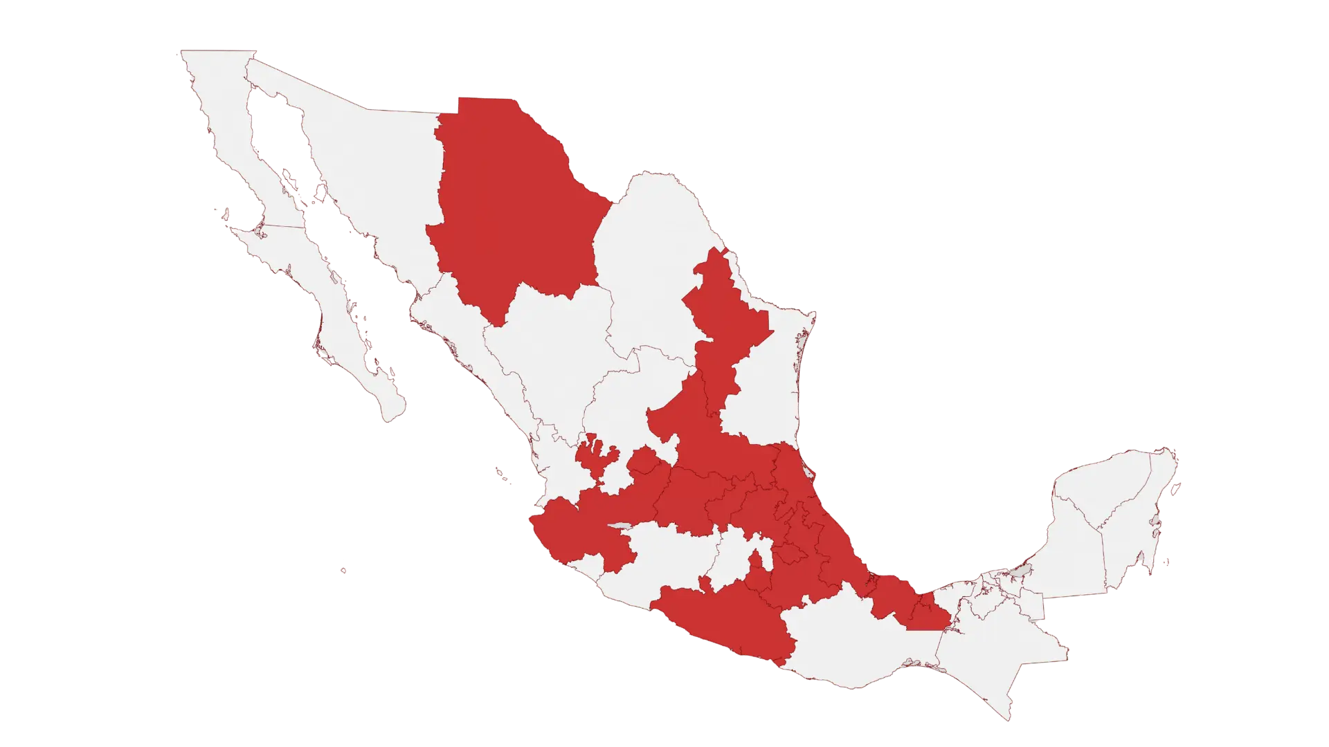 Mapa de cobertura en México